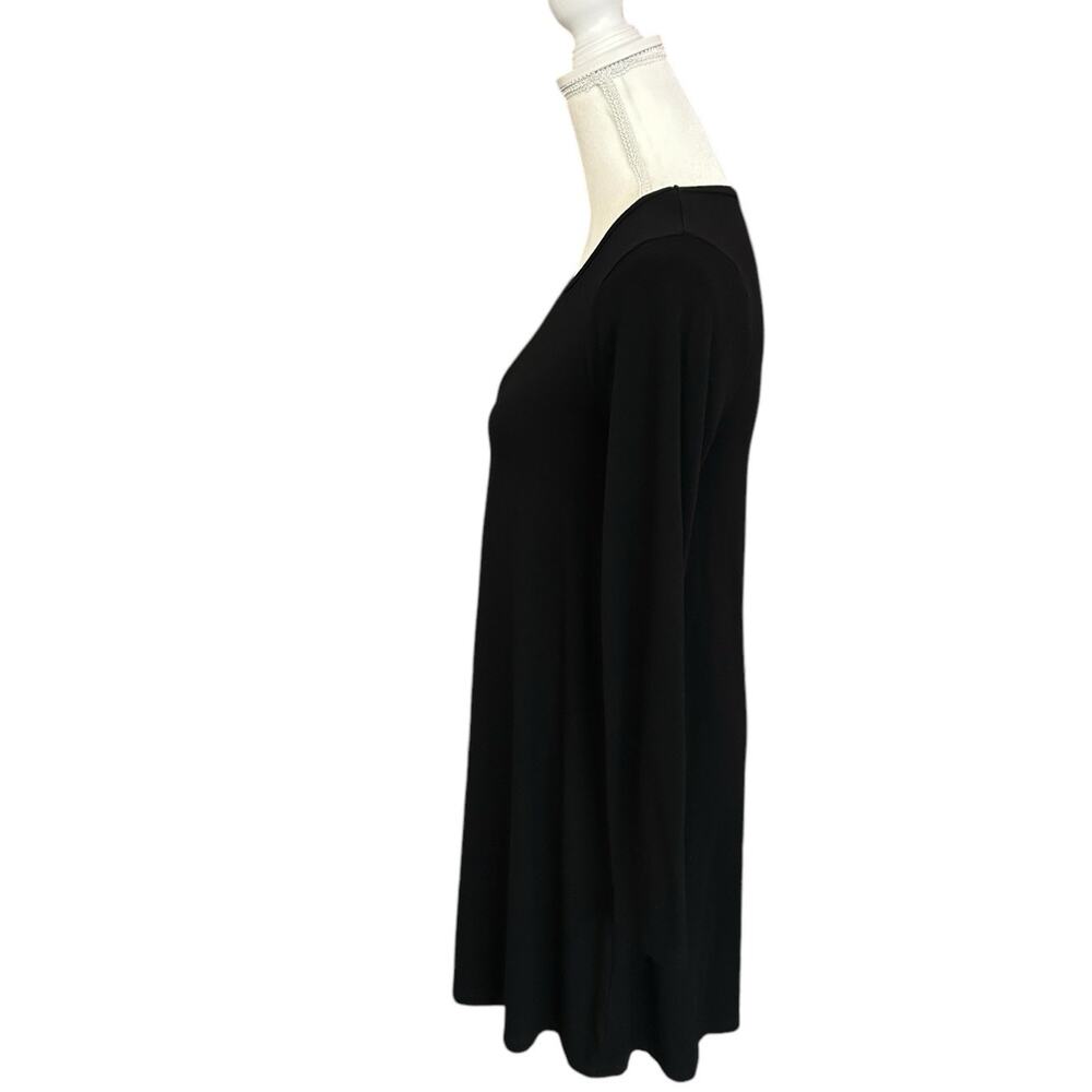 Madewell Shift Long Sleeve Mini Black T Shirt Dress Size Small Western Indie - Picture 4 of 10